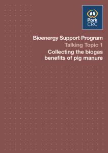 Bioenergy Support Program-Talking Topic 1 Cover